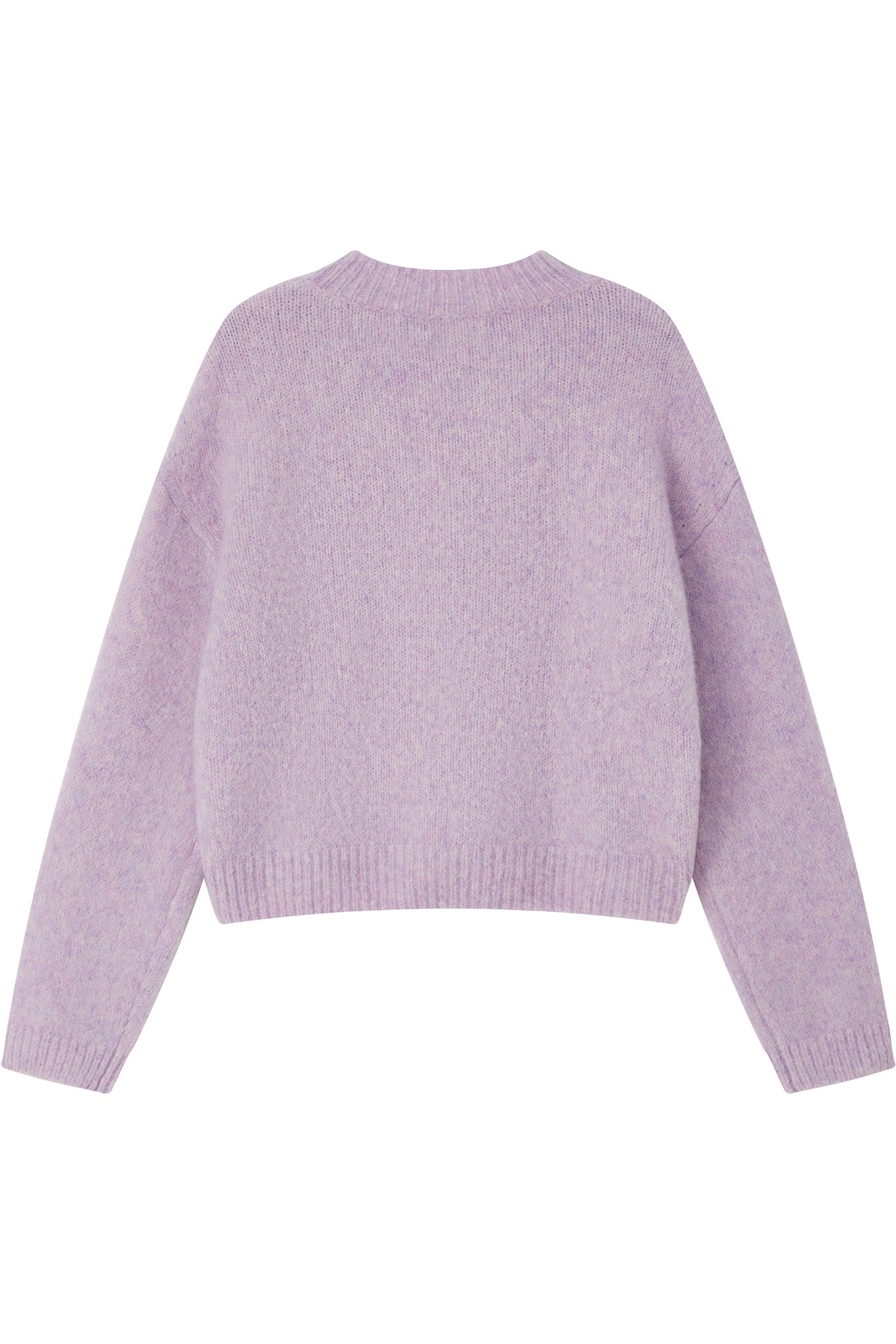 Lara Basic Alpaca wool  Knit Jumper - Purple