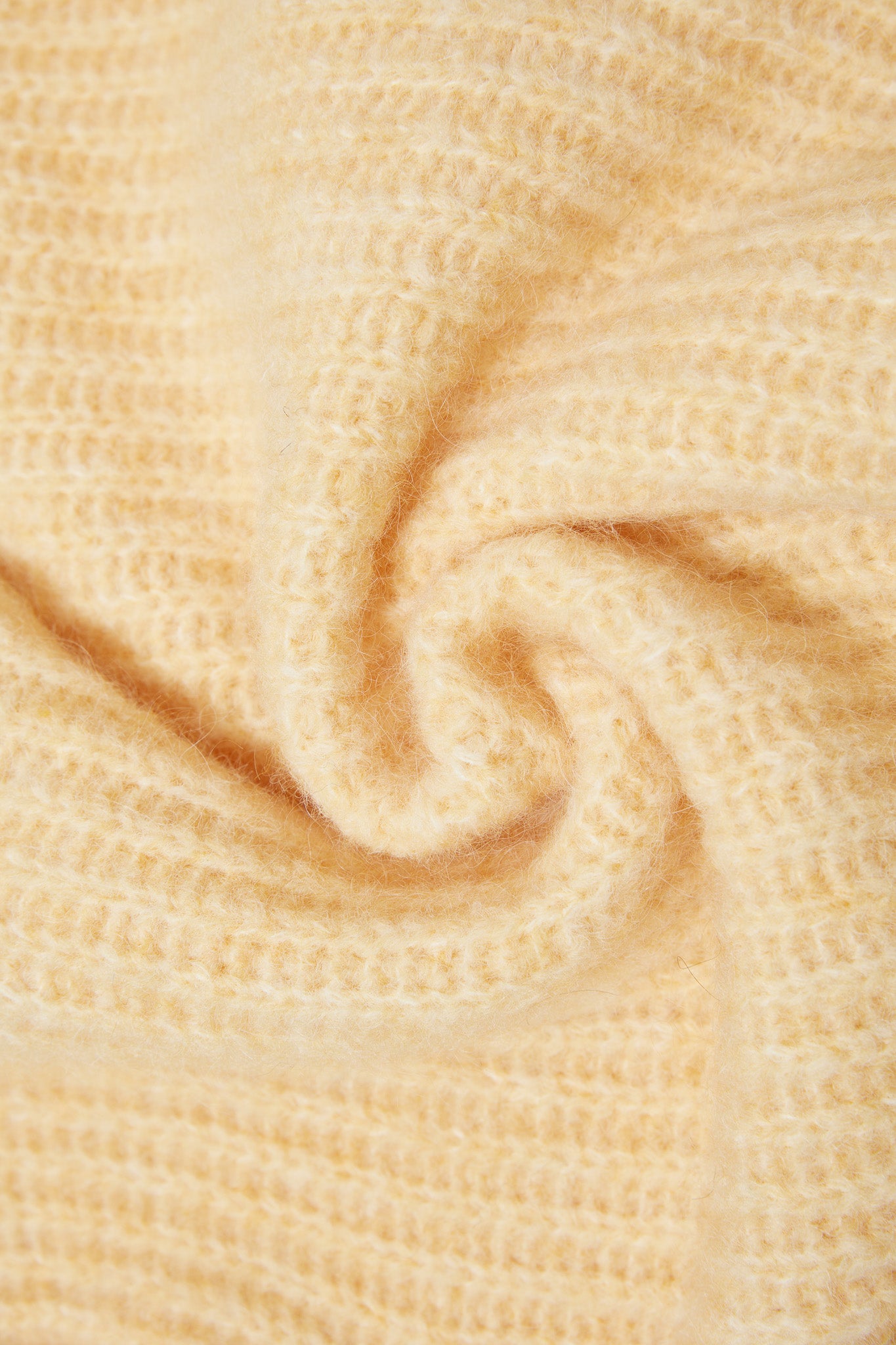 Immy V-neck Basic Alpaca wool  Knit Jumper - Yellow