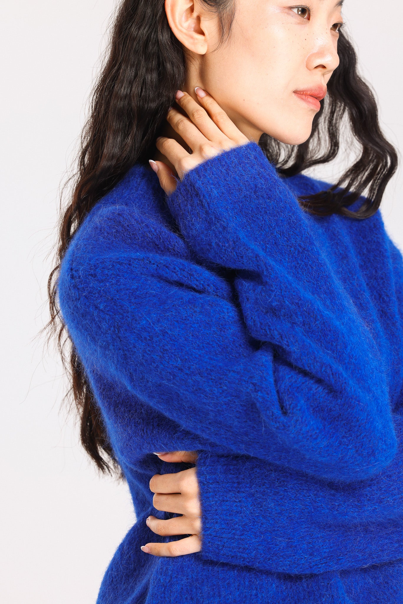 Lara Basic Alpaca wool  Knit Jumper - Royal Blue