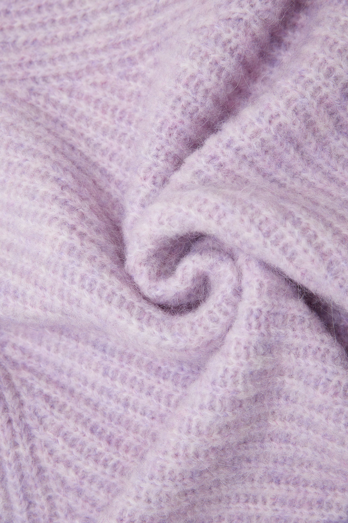 Janet Ribbed Alpaca wool  Knit Cardigan - Purple