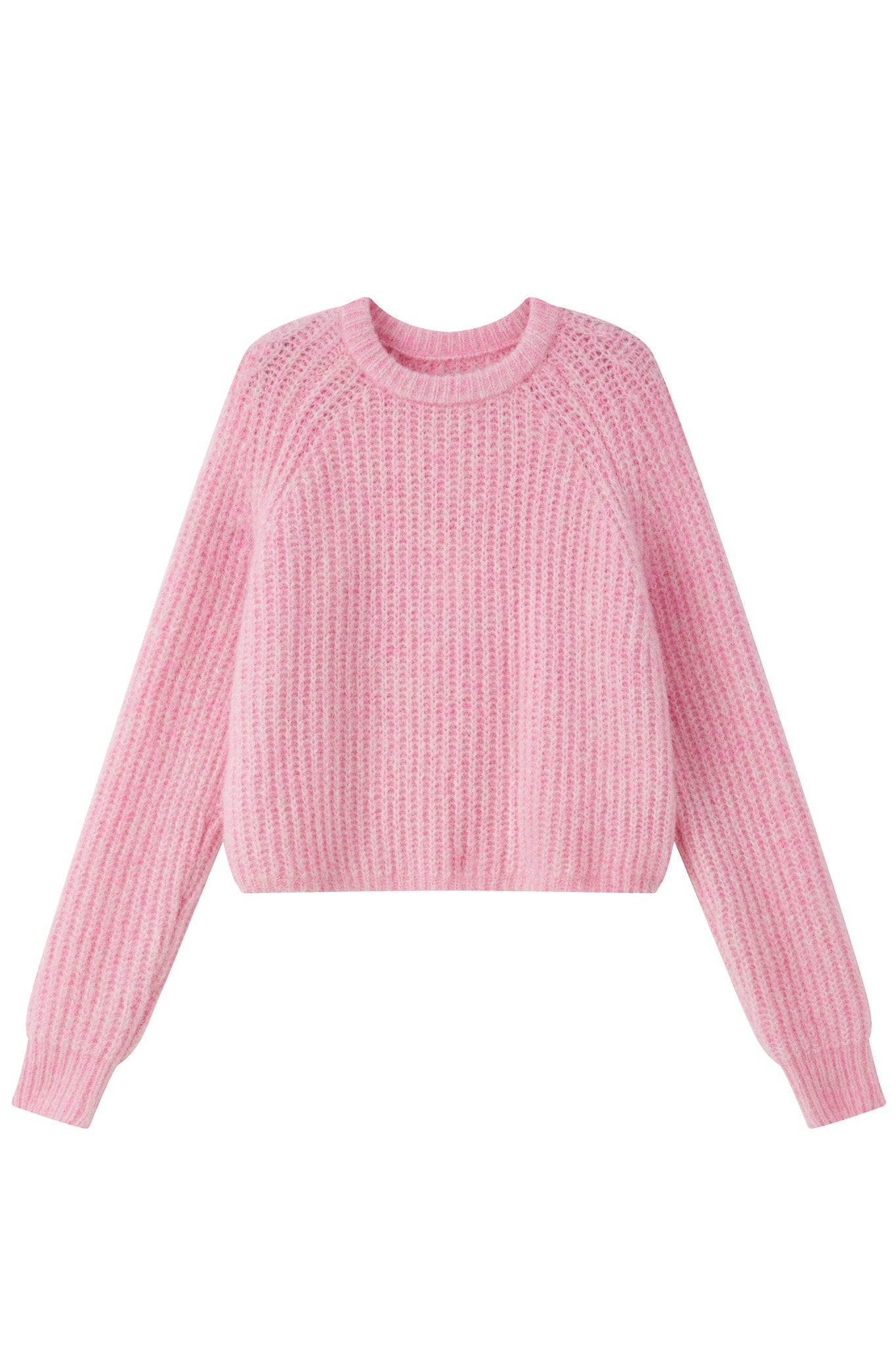 Janet Ribbed Alpaca wool Knit Jumper - Pink