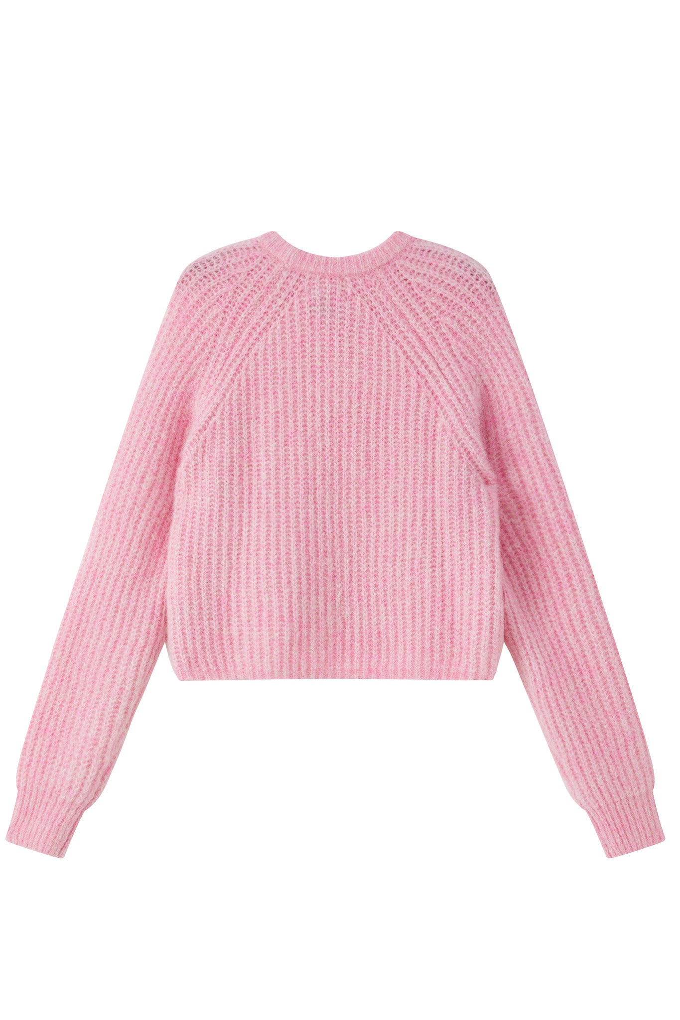 Janet Ribbed Alpaca wool Knit Jumper - Pink