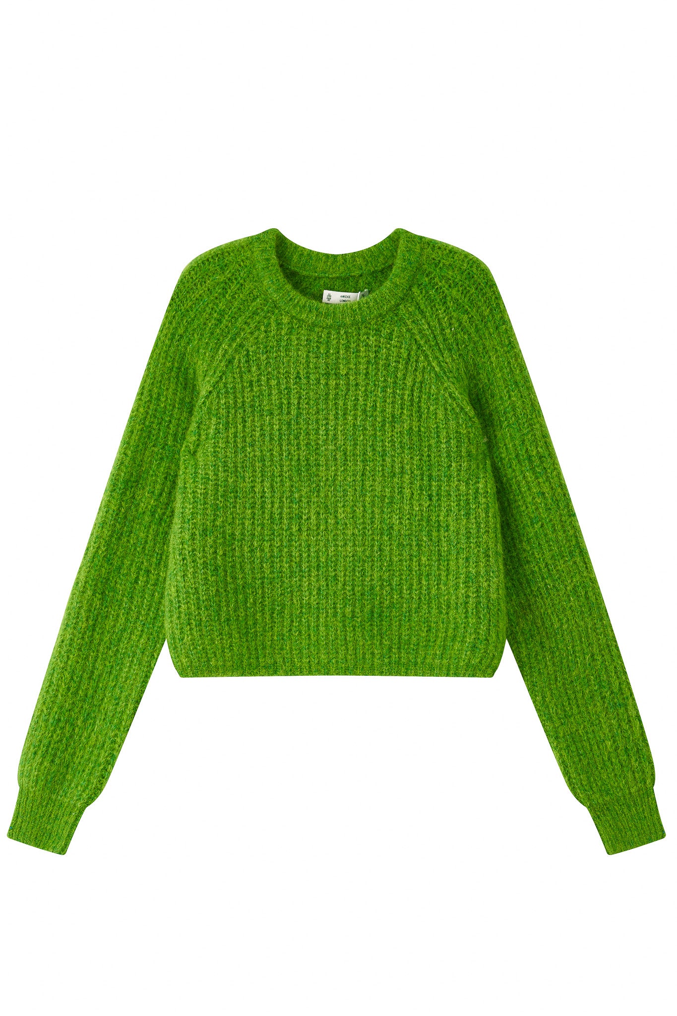 Janet Ribbed Alpaca wool  Knit Jumper - Green