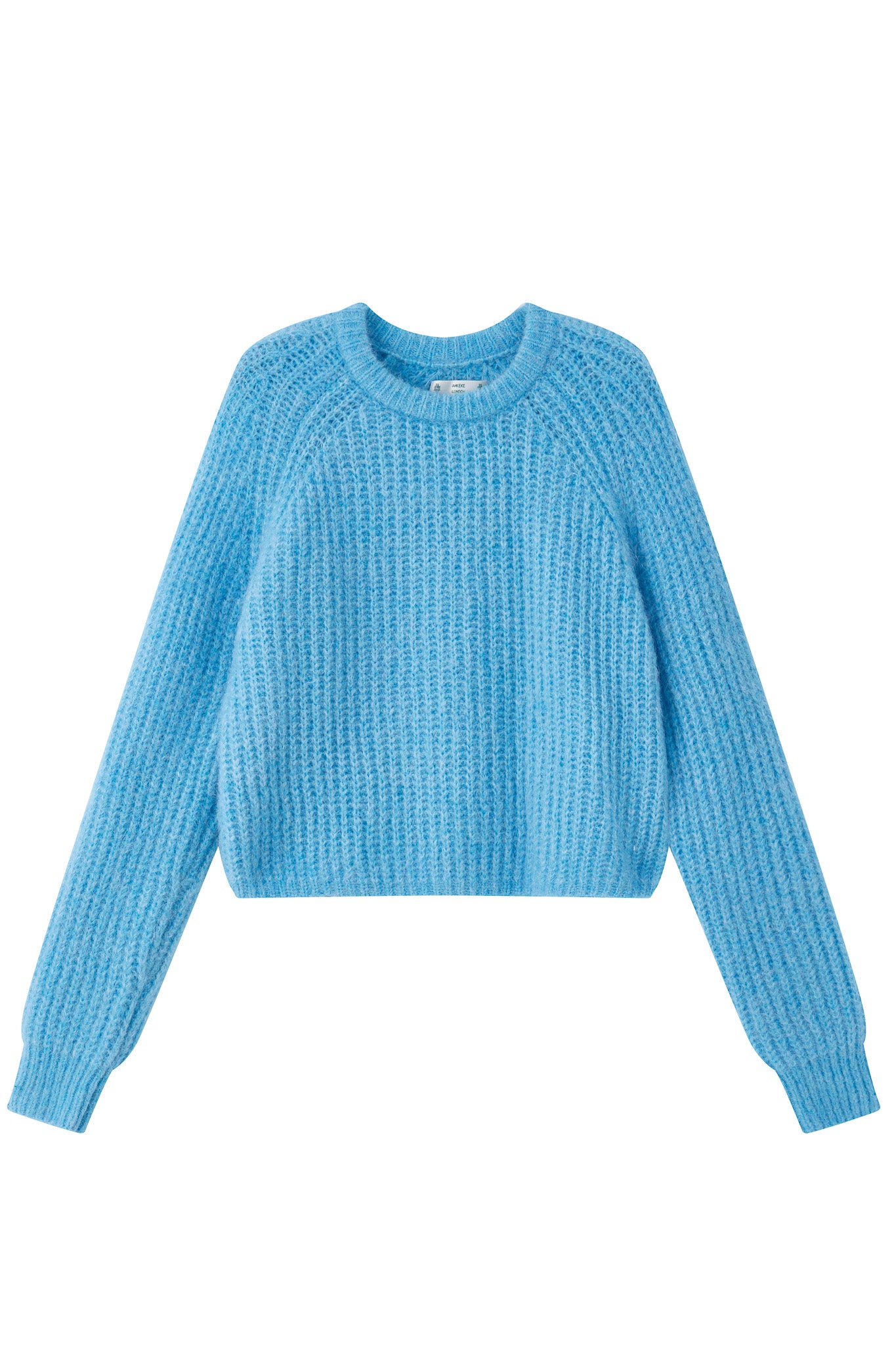 Janet Ribbed Alpaca wool  Knit Jumper - Sky