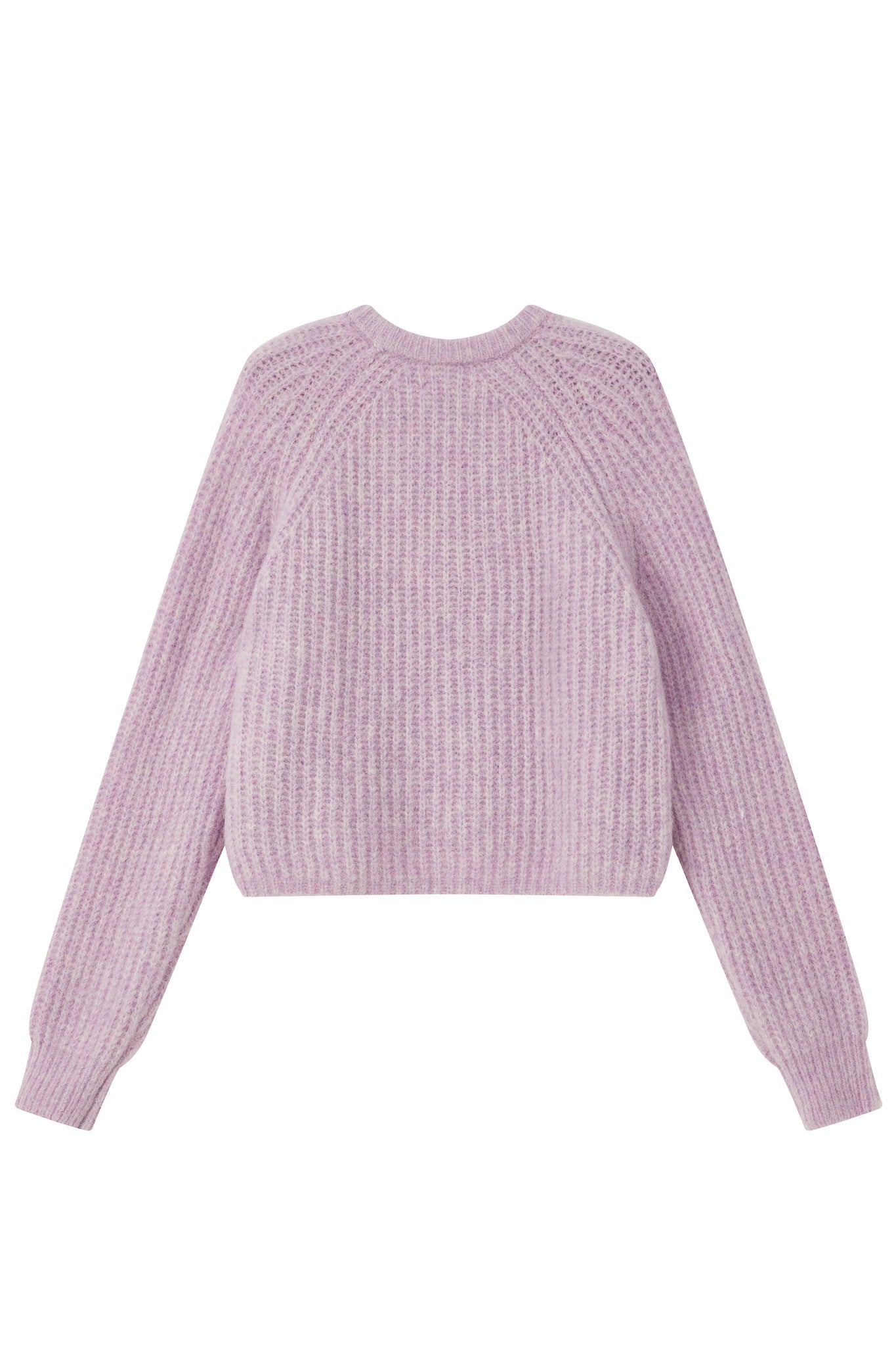 Janet Ribbed Alpaca wool  Knit Jumper - Purple