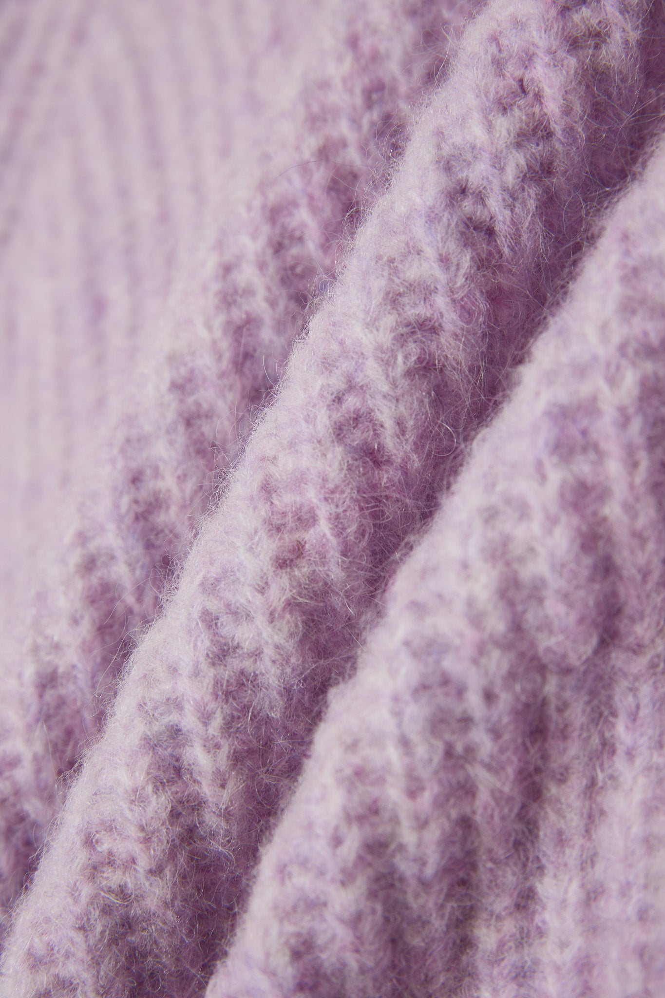 Janet Ribbed Alpaca wool  Knit Jumper - Purple