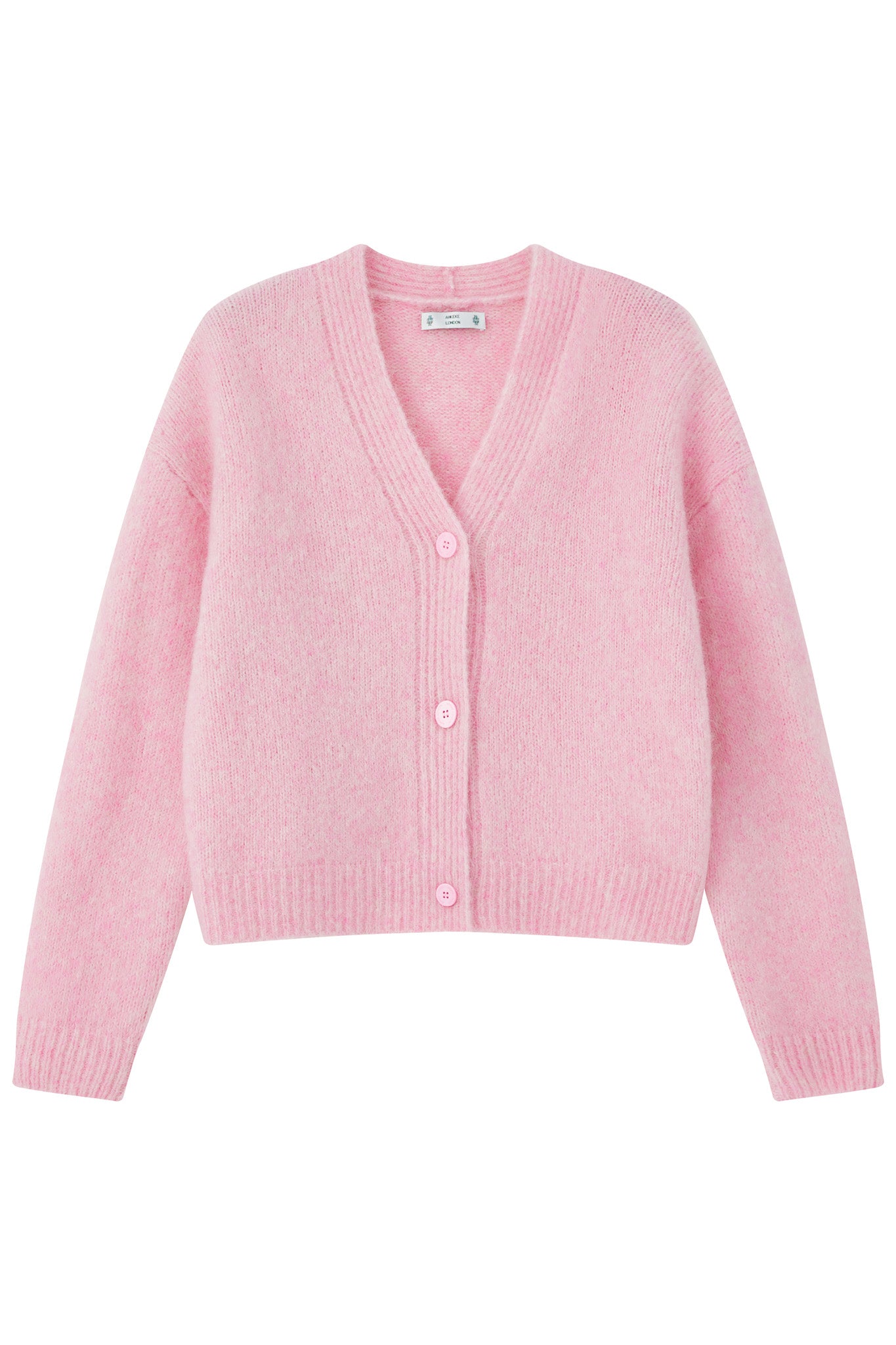 Lara  Alpaca wool Knit Cardigan - Pink