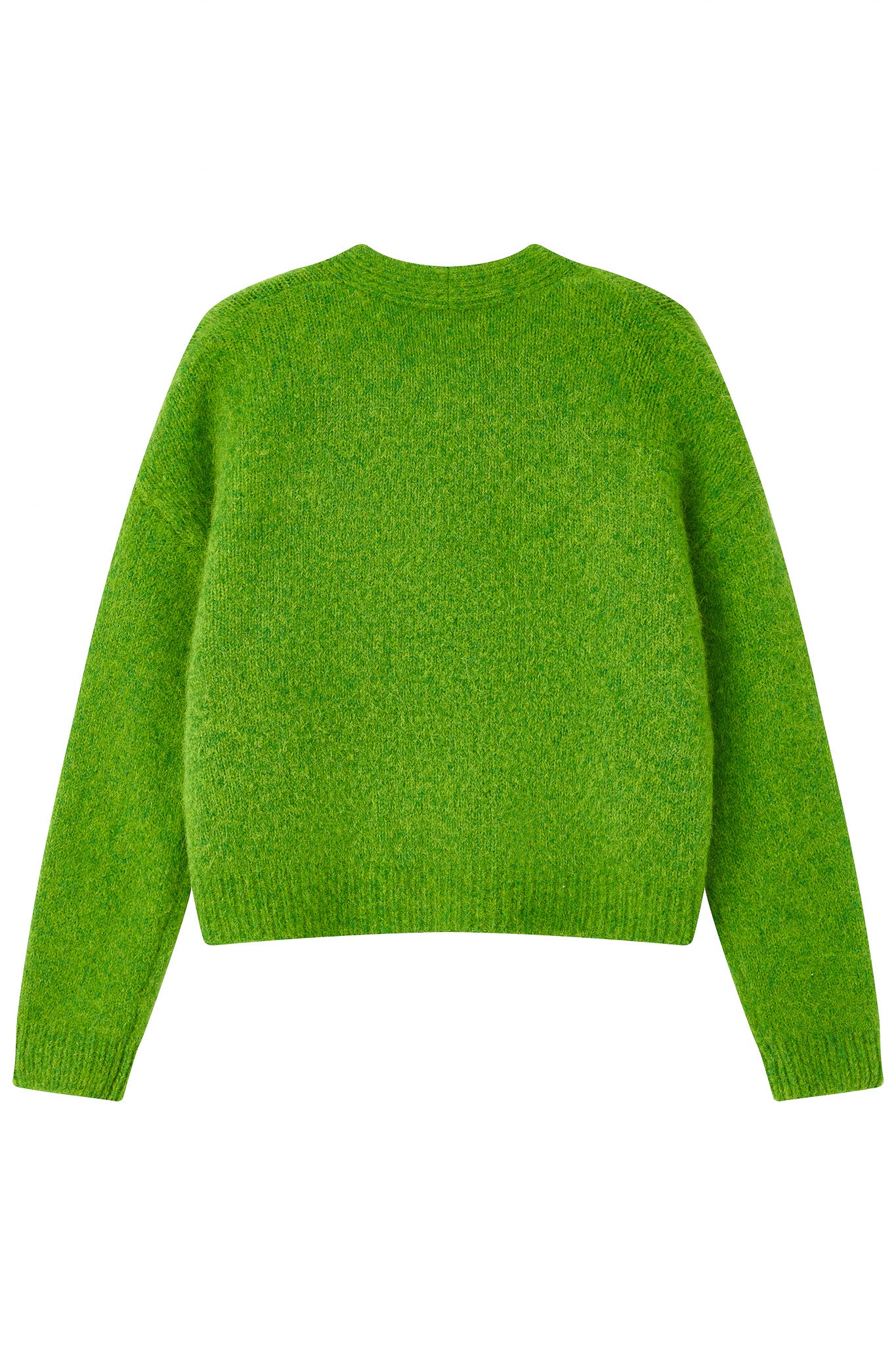 Lara Alpaca wool  Knit Cardigan - Green