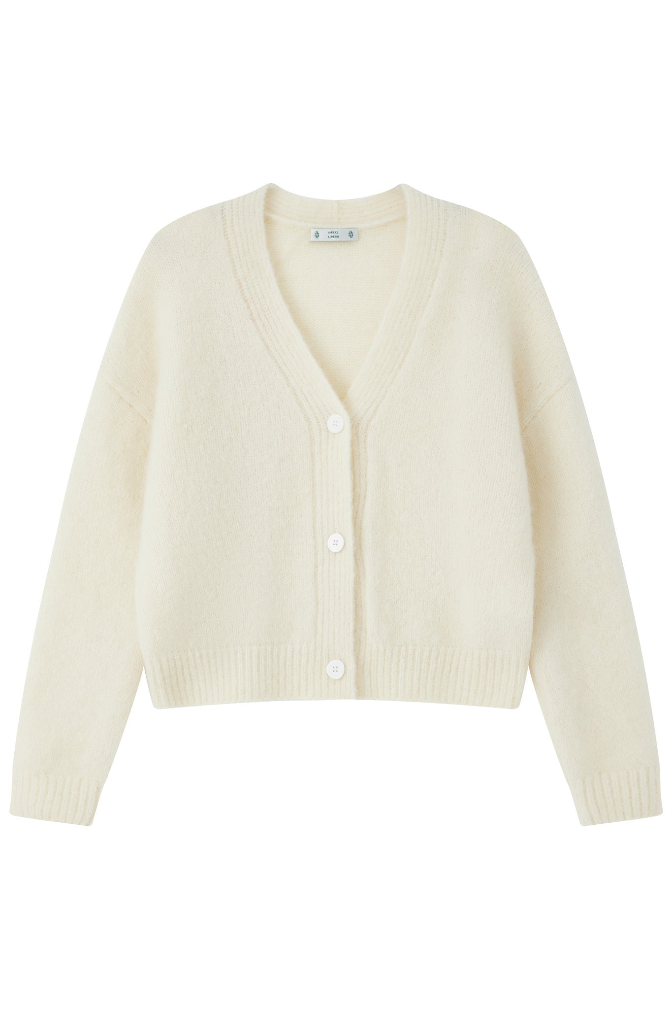 Lara Alpaca wool  Knit Cardigan - White