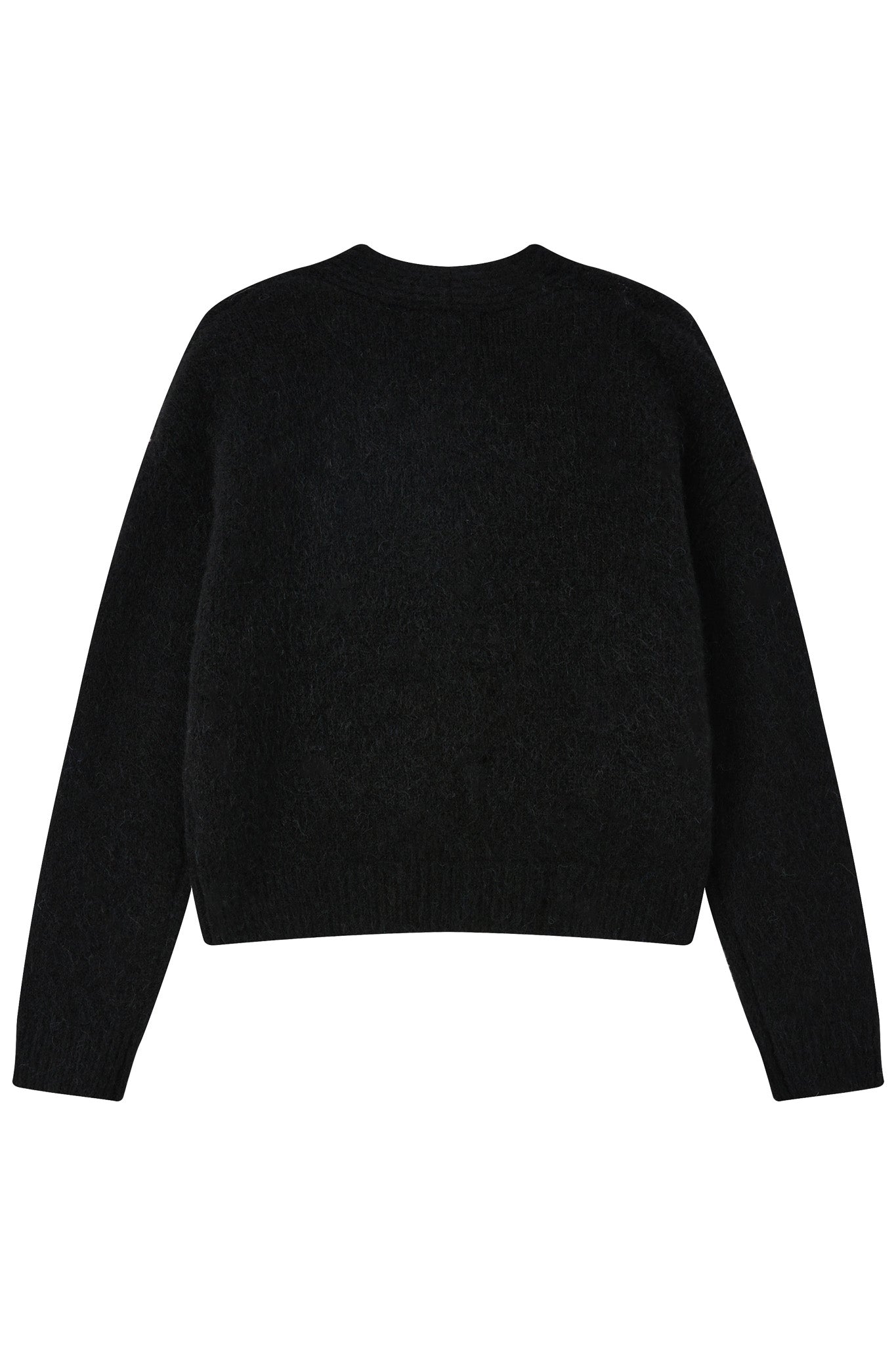 Lara Alpaca wool  Knit Cardigan - Black