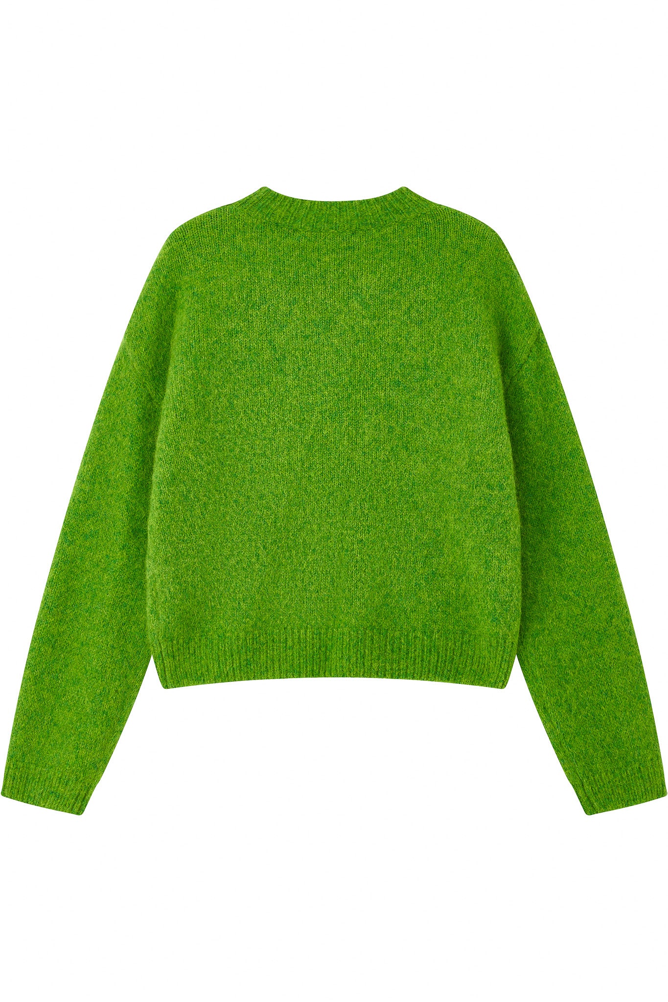 Lara Basic Alpaca wool  Knit Jumper - Green