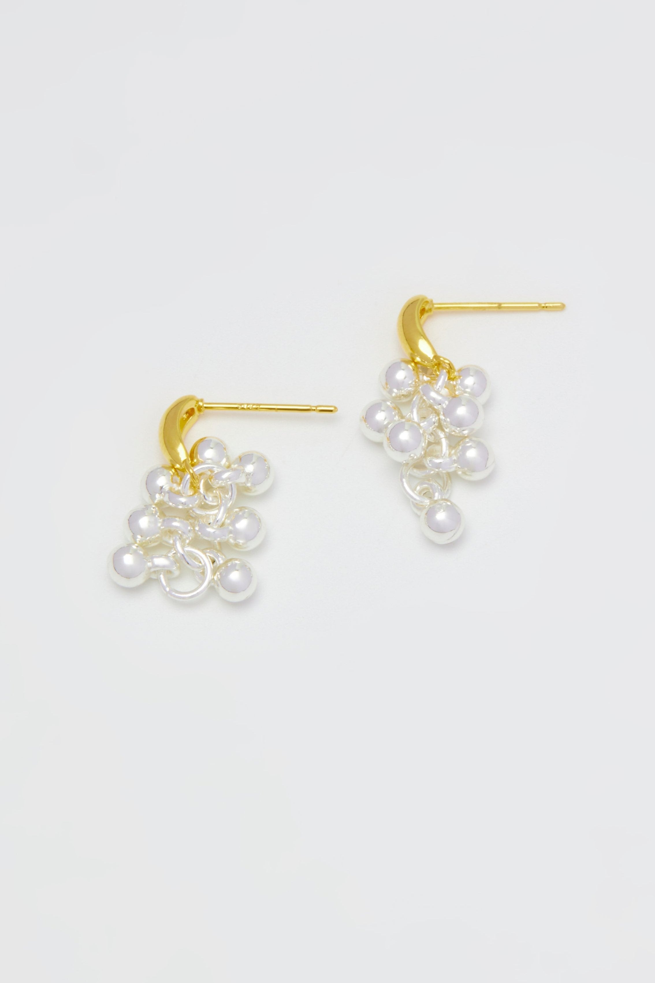 Ary Silver Pearl Stud Earrings