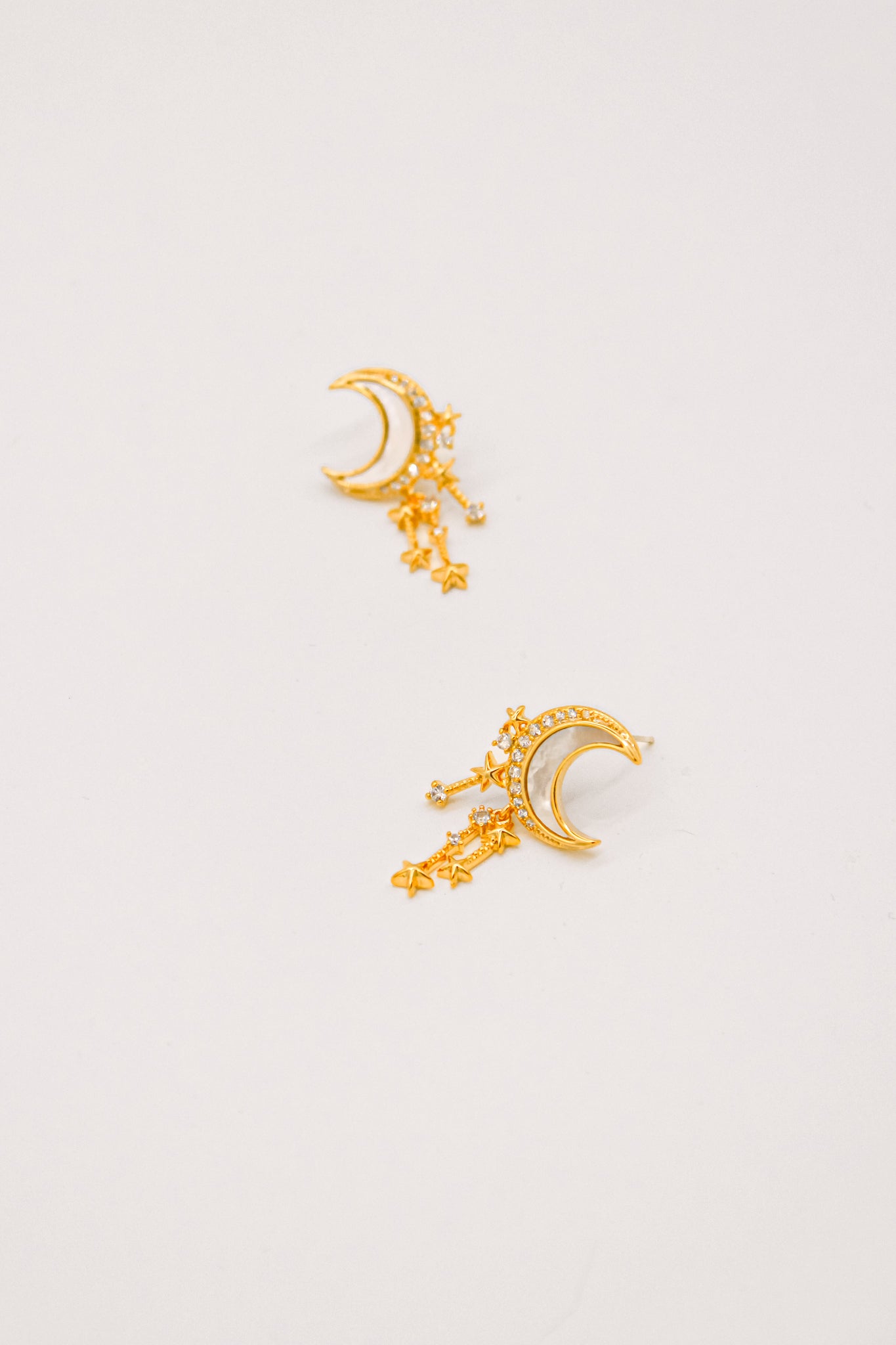 Moon and Star Earrings