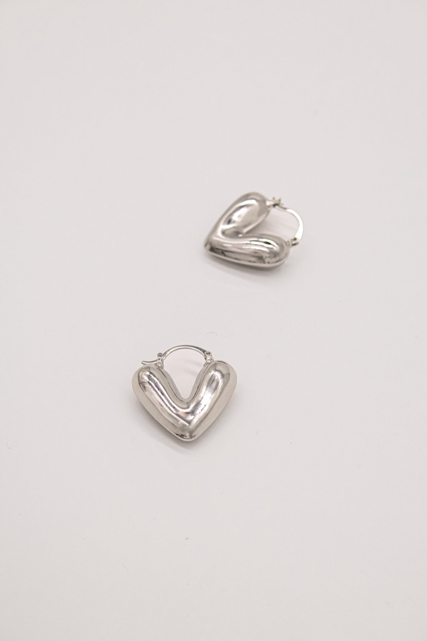 Heart Basic Hoop Earrings