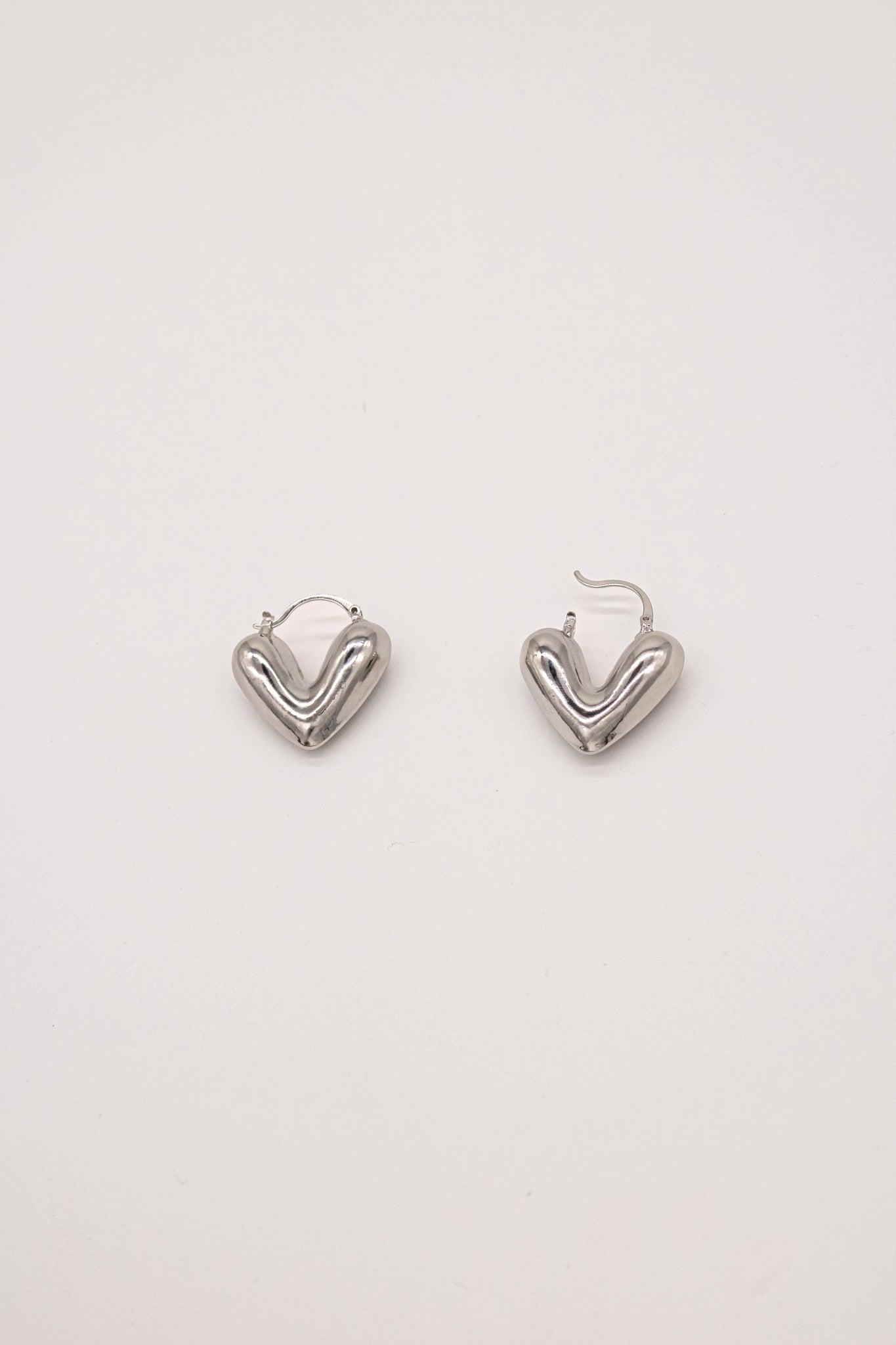 Heart Basic Hoop Earrings