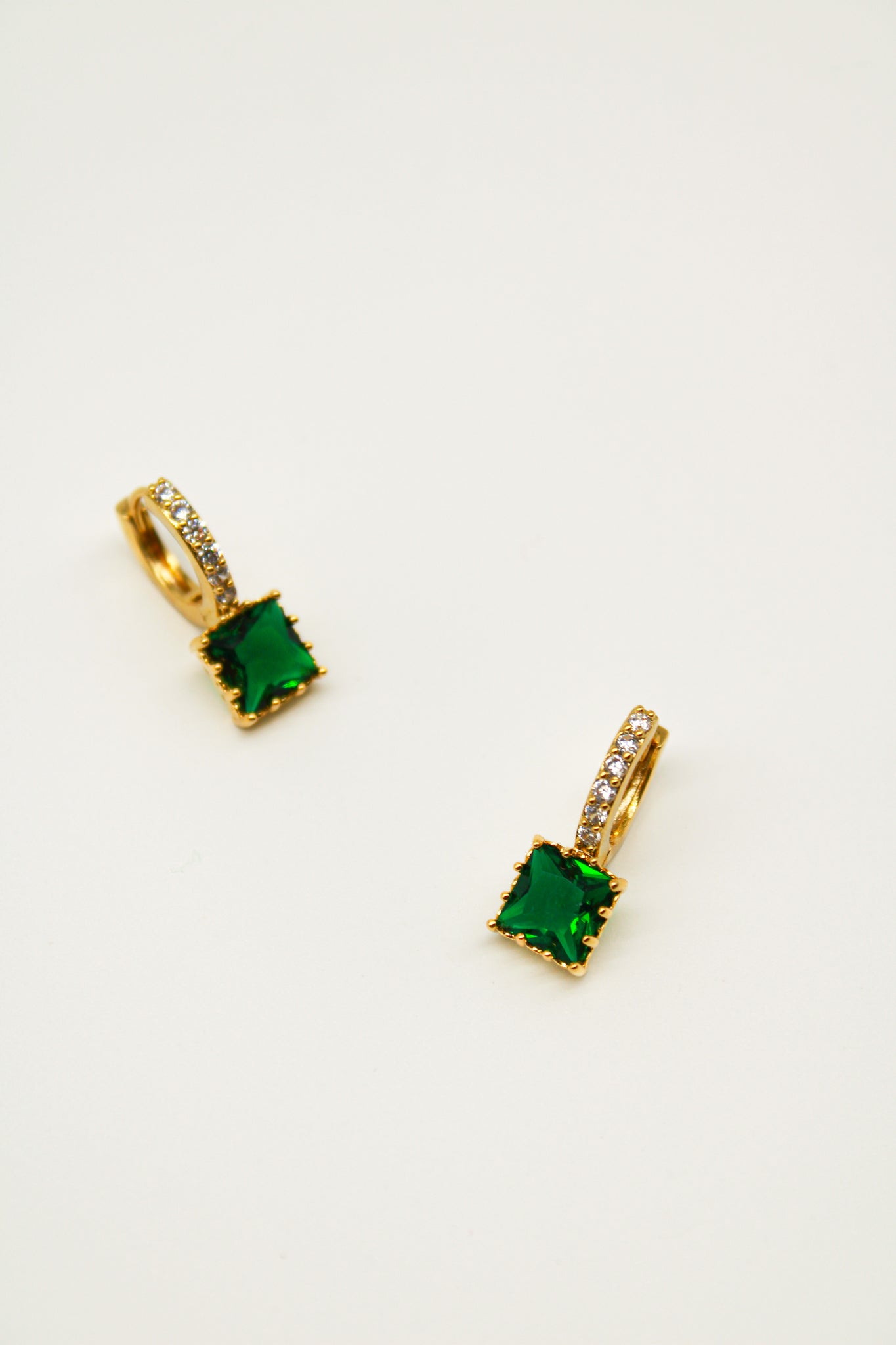 Emma Crystal Square Drop Earrings