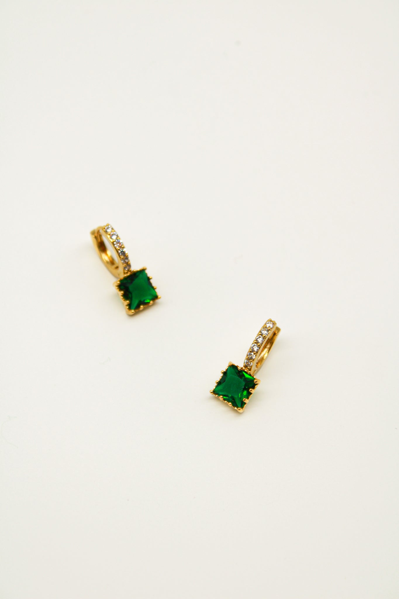 Emma Crystal Square Drop Earrings