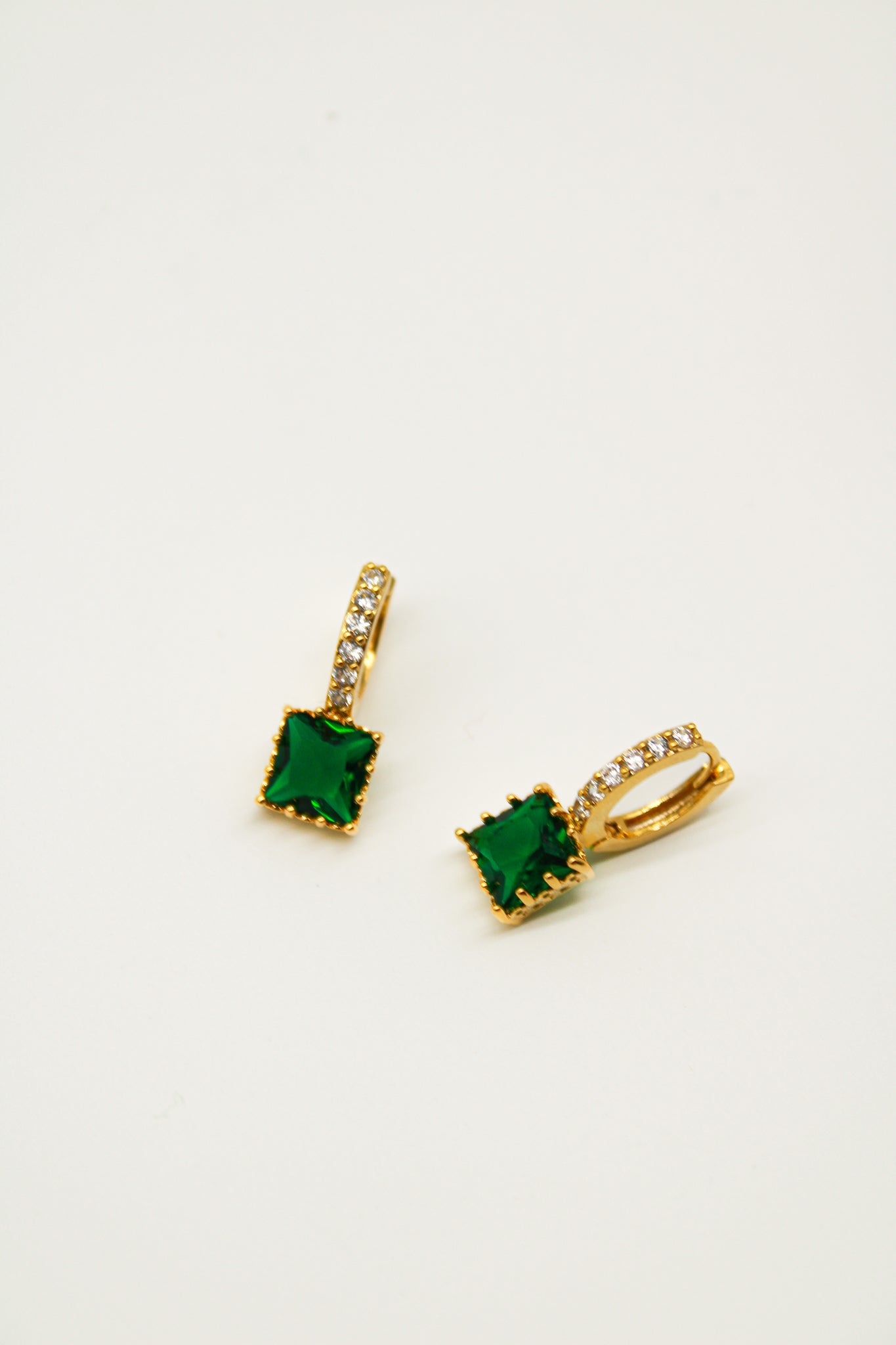 Emma Crystal Square Drop Earrings