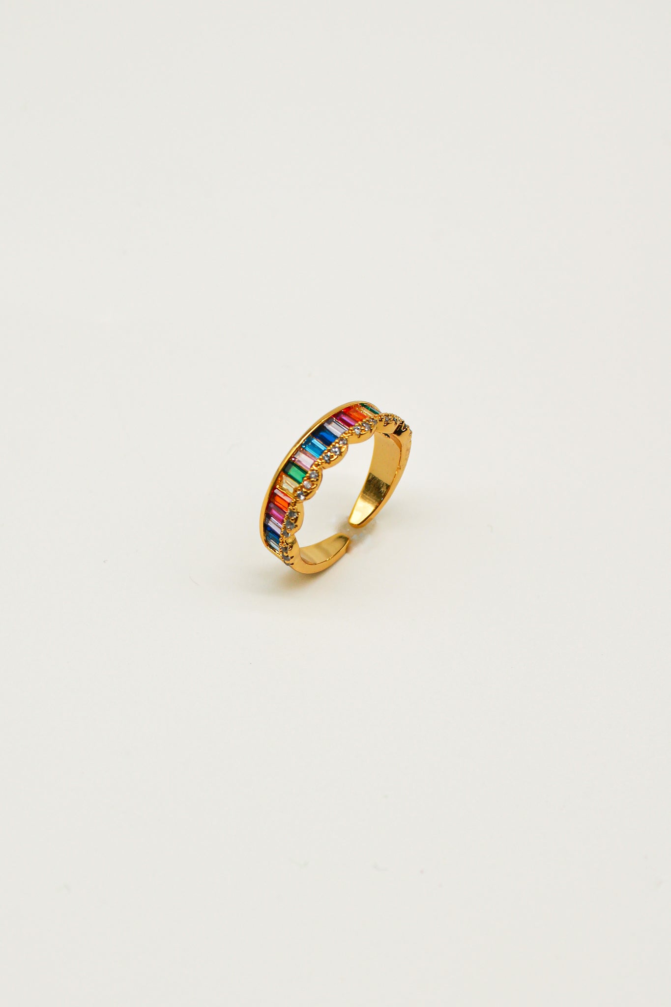 Rainbow crystal Ring