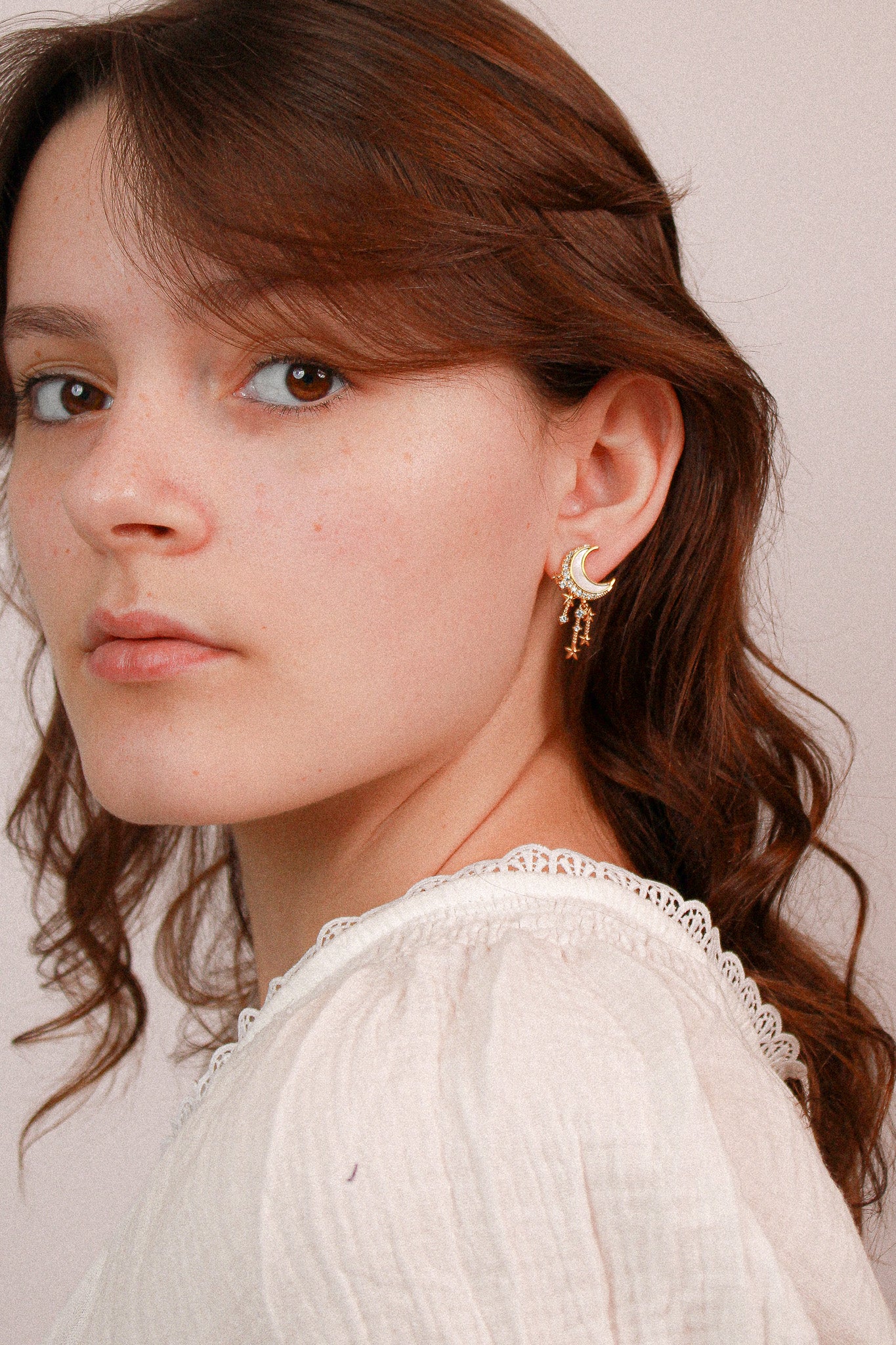 Moon and Star Earrings